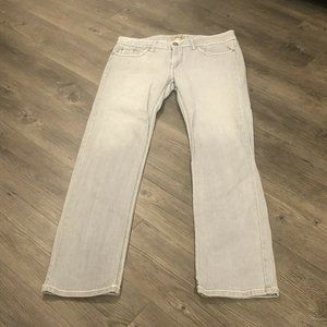 Watch LA Gray Embroidered Stars Straight Leg Jeans Women’s Size 13 33” Waist